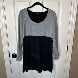 Boden Gray Colorblock Tunic Dress